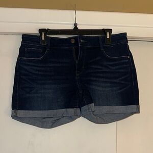 Dark Blue Denim Women's Shorts